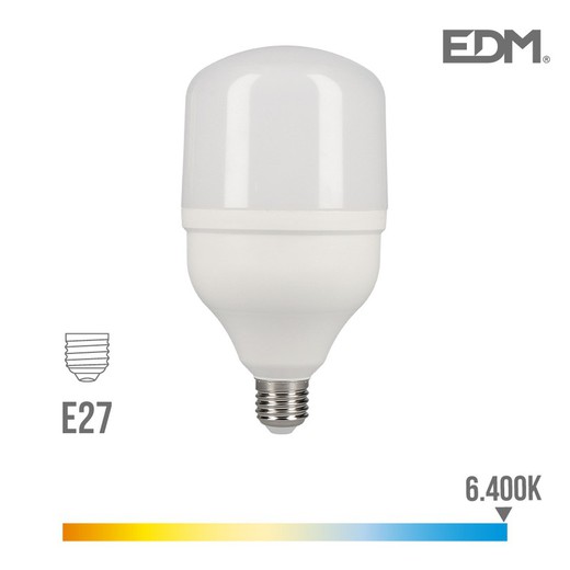 Lâmpada led industrial e27 20w 1700 lm 6400k luz fria edm