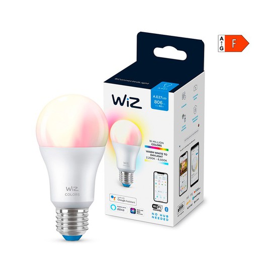 Bombilla led standard e27 8w full colors wifi wiz philips