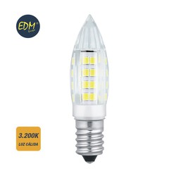 Bombilla mini vela led e14 3w 280 lm 3200k luz calida dm