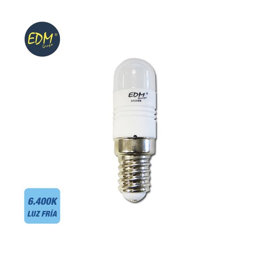 bulbo led caldeirão e14 2,5w 220 lm 6400k luz fria edm