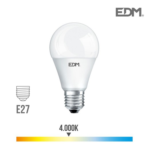 Lâmpada led padrão e27 10w 810 lm 4000k luz diurna edm