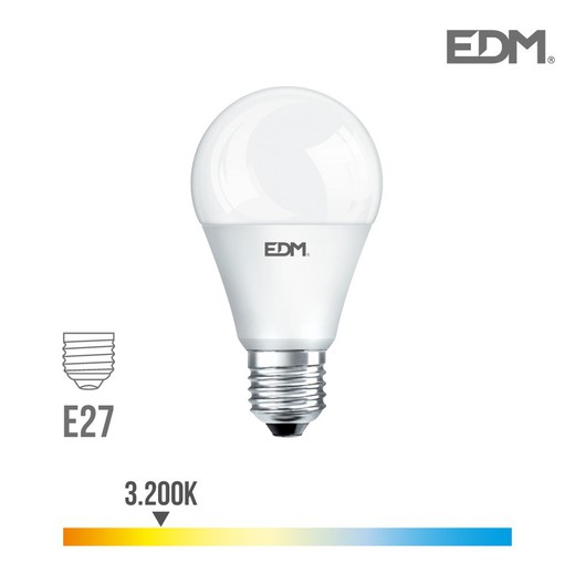 Lâmpada LED padrão e27 15w 1521lm 3200k luz quente edm