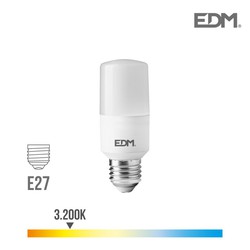 Bombilla tubular led e27 10w 1100 lm 3200k luz calida edm