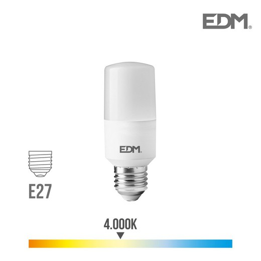 Lâmpada LED tubular e27 10w 1100 lm 4000k luz diurna edm