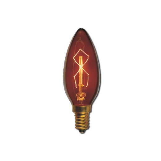 Ampoule bougie filament carbone e14 40w