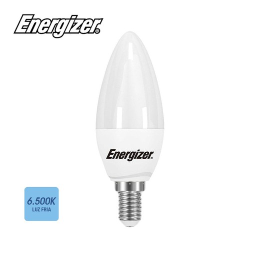 lâmpada de vela led e14 5.9w 520 lm 6500k energizador de luz fria