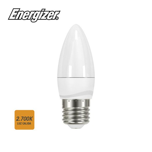 Lâmpada de vela LED e27 5,9 w 470 lm 2700k energizador de luz quente