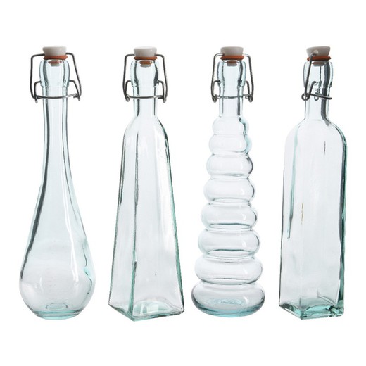 Flacon classique 350ml avec bouchon 7x28cm différents modèles