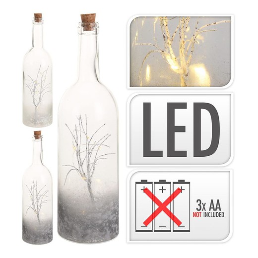 botella led efecto deco 34cm