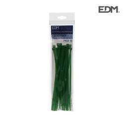 Bridas verdes 150x3,5 envasadas (bolsa 25 unid.) Edm
