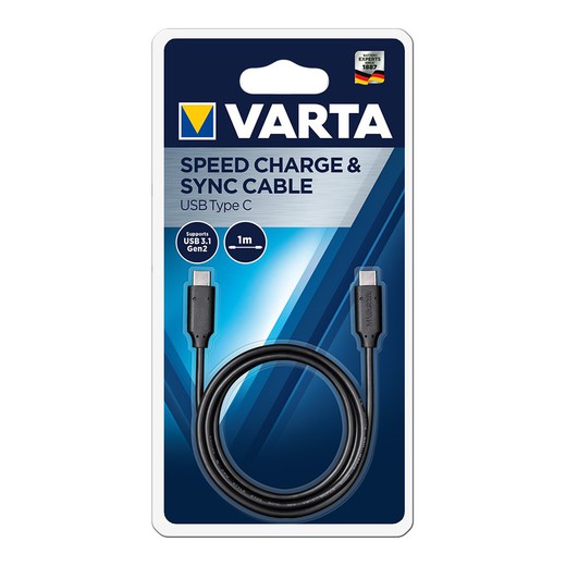 Cabo carregador usb tipo c Varta