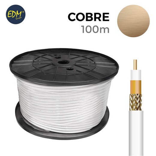 Câble coaxial blindé 100% cuivre edm euro/mts