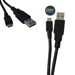 Cable conector de usb a micro usb 1,8m compatible samsung, sony, huawei, lg