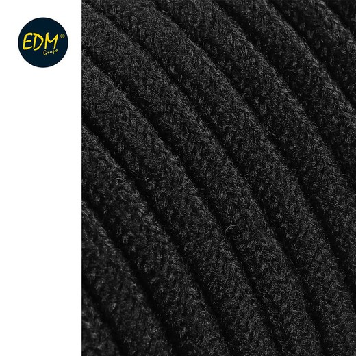 Cabo cordão tubular 2x0,75mm c41 preto 25mts euro / mts