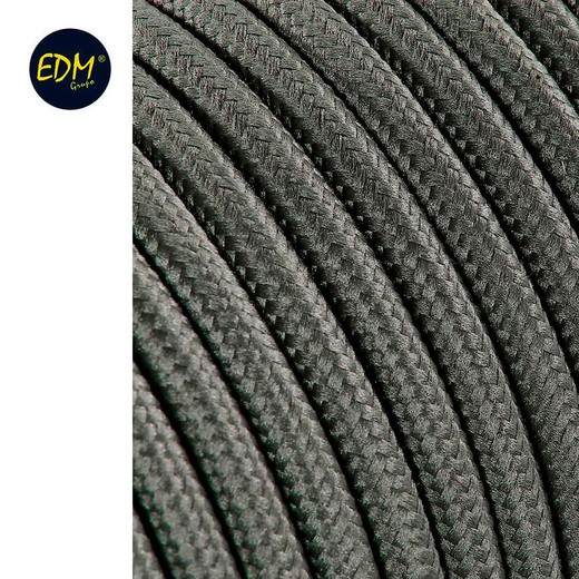 Cabo cordão tubular 2x0,75mm c63 cinza escuro 25mts euro / mts