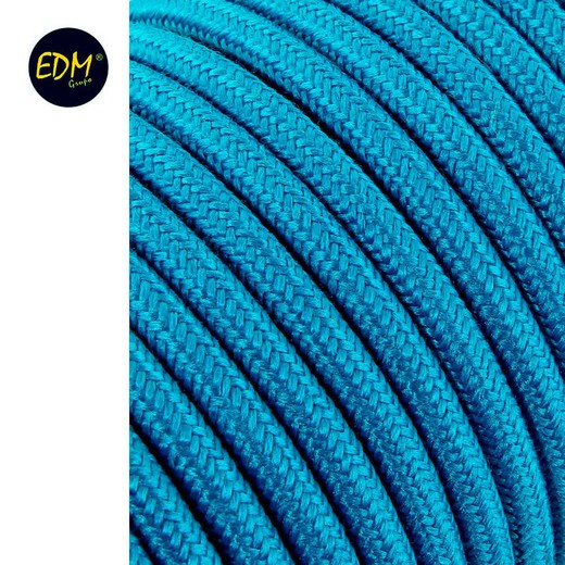 Cabo tubular cordão 2x0,75mm c68 azul claro 5mts