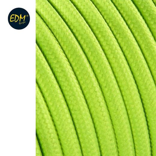 Cable cordon tubulaire 2x0,75mm fluor amarillo 25mts euro/mts