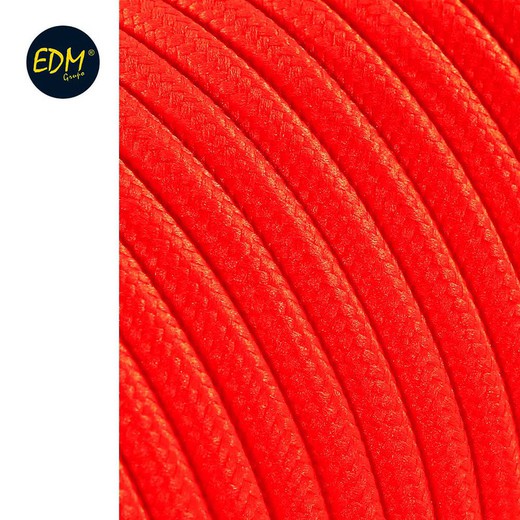 cabo de cabo tubular 2x0,75mm laranja fluor 25mts euro / mts