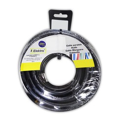 Cable textil 2x0,75mm pvc 5mts negro solo para iluminacion