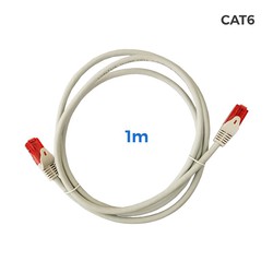 Câble de raccordement Cat.6 utp rj45 cuivre lszh gris 1m