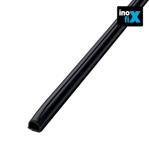 Cablefix adhesivo 8x7mm negro 4mts (blister) inofix