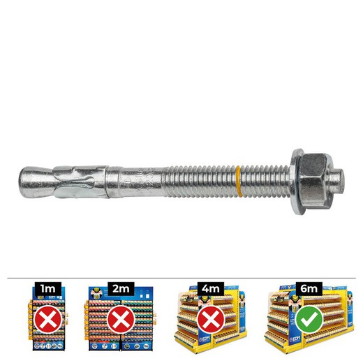 Caja 20 uni. Anclaje homologado ce bap 12-110/10 zincado celo