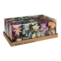 Caja 250 gr flores con aroma perfumes y modelos varios