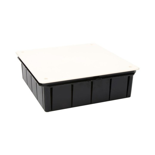 Caixa quadrada 215x215x65mm com parafusos de mesa