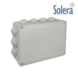 Caja cuadrada estanca 220x170x80mm con tornillos solera (retractilado) y686