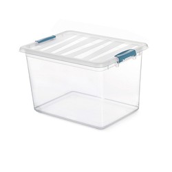 Boîte katla transparente 20l avec poignées ergonomiques 39x29x25,5cm