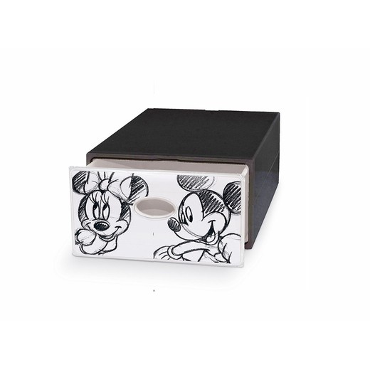 Tiroirs en plastique mickey & minnie 28x40x15cm