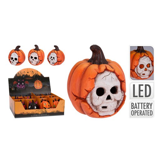 Calabaza haloween led 9,5cm