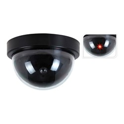 Camara de vigilancia simulada para techo con luz