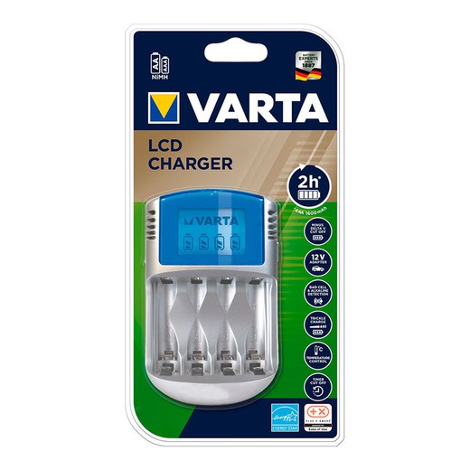 Chargeur Varta sans batteries lcd 220v, 12v et usb