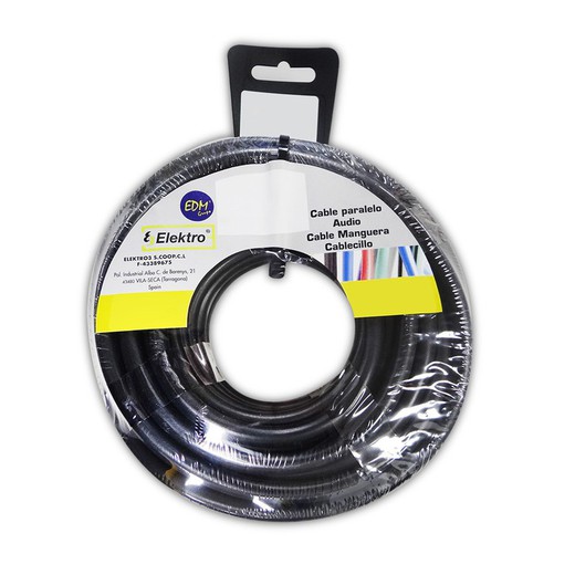 Bobine acrylique. Noir 3x2,5mm 25mts.