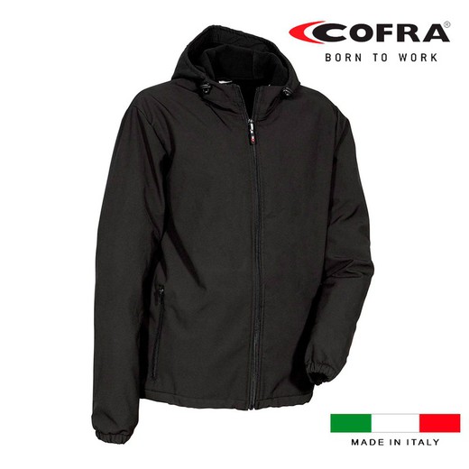 Cazadora softshell vannas negro cofra talla s