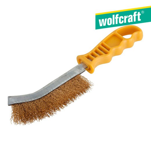 Cepillo metálico de mano, latón, mango de plástico 2716000 wolfcraft