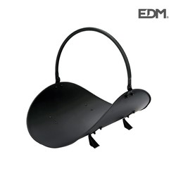 Cesta metalica para leña - negra - edm