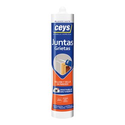 Ceys juntas grietas blanco cartucho 280ml 505602