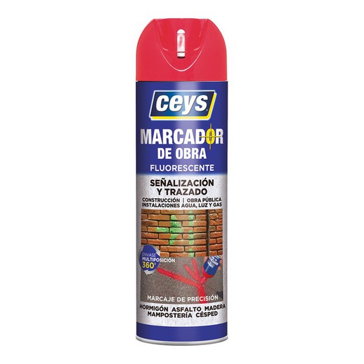 Ceys marcador obra rojo 500ml 908001