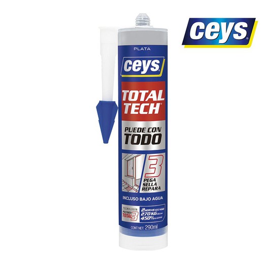 Ceys total tech plata cartucho 290ml 507126