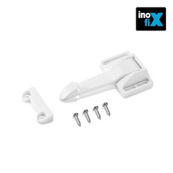 Fechadura de segurança interna para armário branco e gaveta (blister 2 unidades) inofix