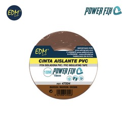 Cinta aislante 10m x19mm marron edm