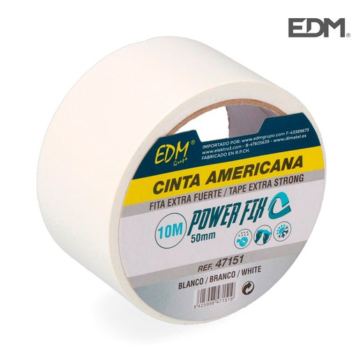 Ruban multi-usage américain 10mx50mm blanc edm