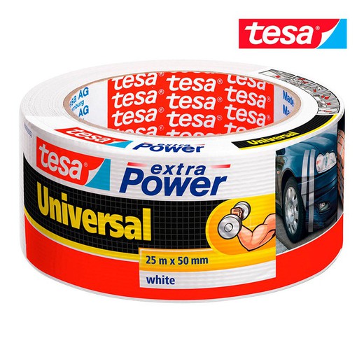 Cinta universal blanca 25m x 50mm 56388 tesa