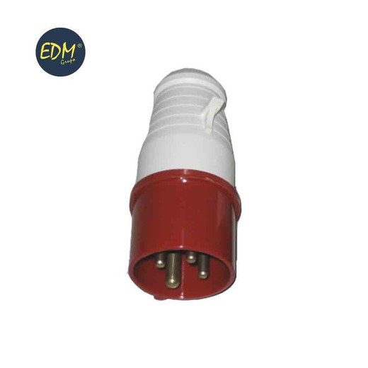 Plug Cetac 3 p + t embalado em vermelho