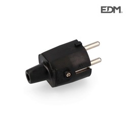 Tampão de borracha 10/16 a 250 vt / tl ip 44 4,8 mm empacotado com edm preto