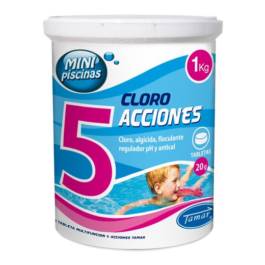 Cloro 5 Acciones Tableta 20gr 1kg Tamar