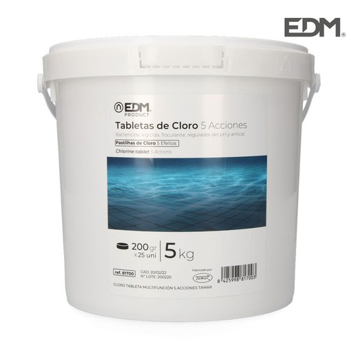 Cloro 5 Ações Comprimido 5 Kg Fusion Edm