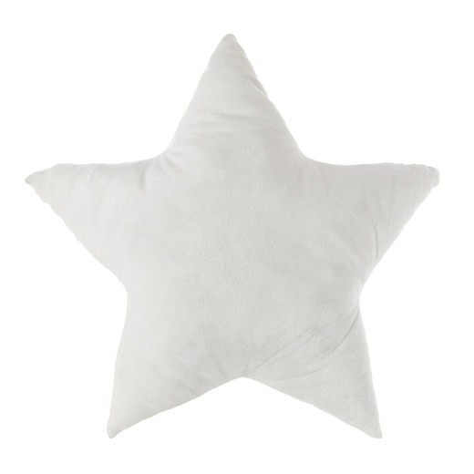 Coussin enfant blanc avec modèle étoile led